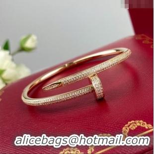 Grade Design Cartier Juste un Clou Bracelet with Crystal C101979 Rosy Gold 2022