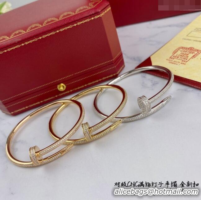 Unique Discount Cartier Juste un Clou Bracelet with Crystal C101980 Yellow Gold 2022