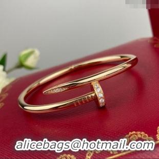 Super Quality Cartier Juste un Clou Bracelet with Crystal C101982 Rosy Gold 2022