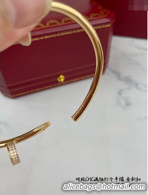 Most Popular Cartier Juste un Clou Bracelet with Crystal C101983 Yellow Gold 2022