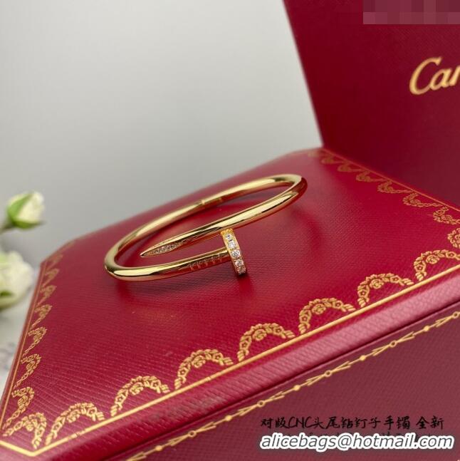 Most Popular Cartier Juste un Clou Bracelet with Crystal C101983 Yellow Gold 2022