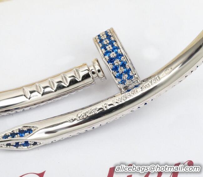 Buy Inexpensive Cartier Juste un Clou Bracelet with Crystals CD9107 Blue/Silver