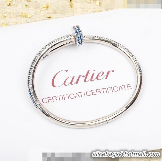 Buy Inexpensive Cartier Juste un Clou Bracelet with Crystals CD9107 Blue/Silver