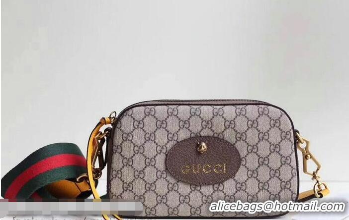 Grade Quality Gucci GG Supreme Messenger Bag 476466 Brown