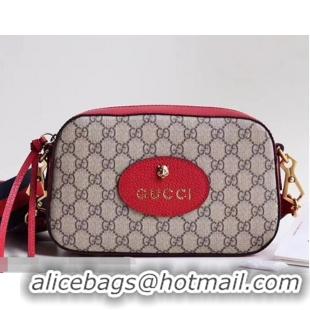 Popular Style Gucci GG Supreme Messenger Bag 476466 Red