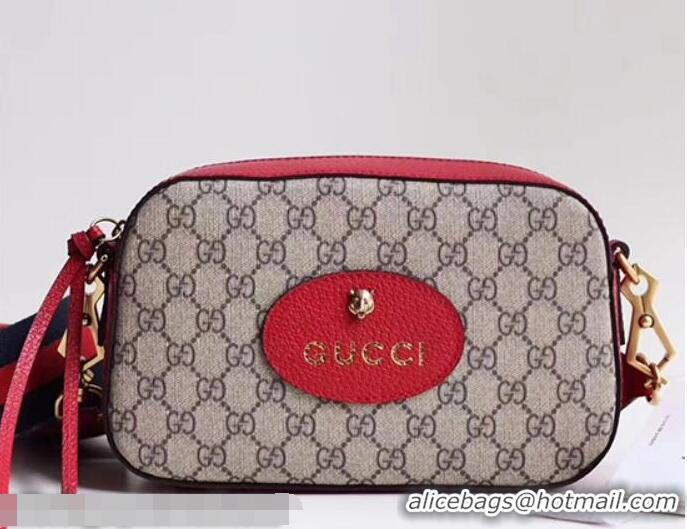 Popular Style Gucci GG Supreme Messenger Bag 476466 Red