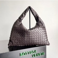 Grade Design Bottega Veneta Small Hop Hobo Bag Intrecciato Calf Leather 763966 Fondant Brown 2023