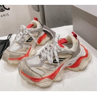 Stylish Balenciaga 6XL Trainers Sneakers in Mesh and Suede Orange 109051