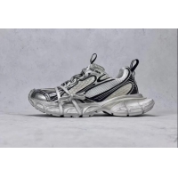 Hot Style Balenciaga 3XL Trainers Sneakers in Mesh and Polyurethane Silver/Black 129014