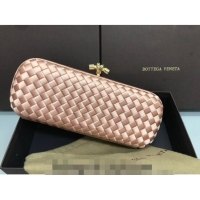 New Fashion Bottega Veneta Stretch Box Knot Silk Woven Bag BV8651 Light Pink 2023