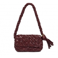 Super Quality Bottega Veneta Kalimero Citta Leather Shoulder Bag BV5014 Burgundy