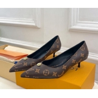 Fashion Louis Vuitton Stellar Pumps 4cm in Monogram Canvas 127012