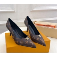 Top Grade Louis Vuitton Stellar Pumps 7cm in Monogram Canvas 127020