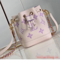 Top Design Louis Vuitton Nano Noe M81626 Bubble Tea Mauve