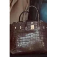 Top Quality Hermes Birkin 30CM Original Crocodile Leather Bag BK30 Dark Brown