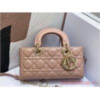 Reasonable Price Dior Small Lady D-Joy Bag Dark Pink Cannage Lambskin M0613