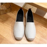 Best Product Loewe Espadrilles Flat in 3D Anagram Calfskin White 125047