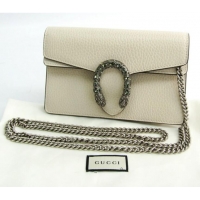 Low Price Gucci Dionysus Leather Supreme Super Mini Bag 476432 White