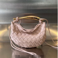 Super Quality Bottega Veneta Mini Sardine Bag in Intrecciato Leather 744267 Lotus Pink 2023