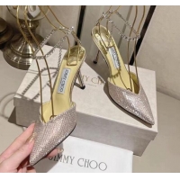 Perfect Jimmy Choo Saeda Pumps 85 with Crystal Embellishment 2411901