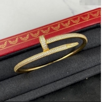 Unique Discount Cartier Juste un Clou Bracelet with Crystal C101980 Yellow Gold 2022