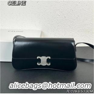 Top Quality Celine Triomphe Shoulder Bag Original Leather With Strap CE5533 Black