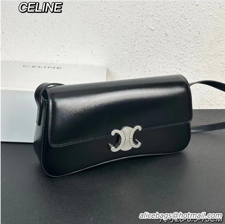 Top Quality Celine Triomphe Shoulder Bag Original Leather With Strap CE5533 Black