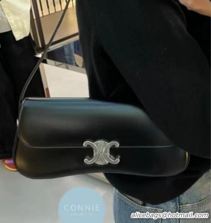 Top Quality Celine Triomphe Shoulder Bag Original Leather With Strap CE5533 Black