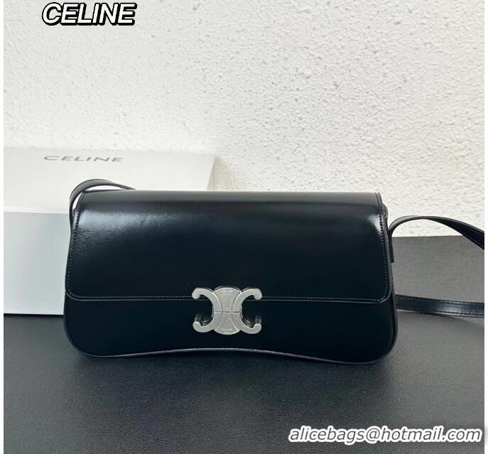 Top Quality Celine Triomphe Shoulder Bag Original Leather With Strap CE5533 Black