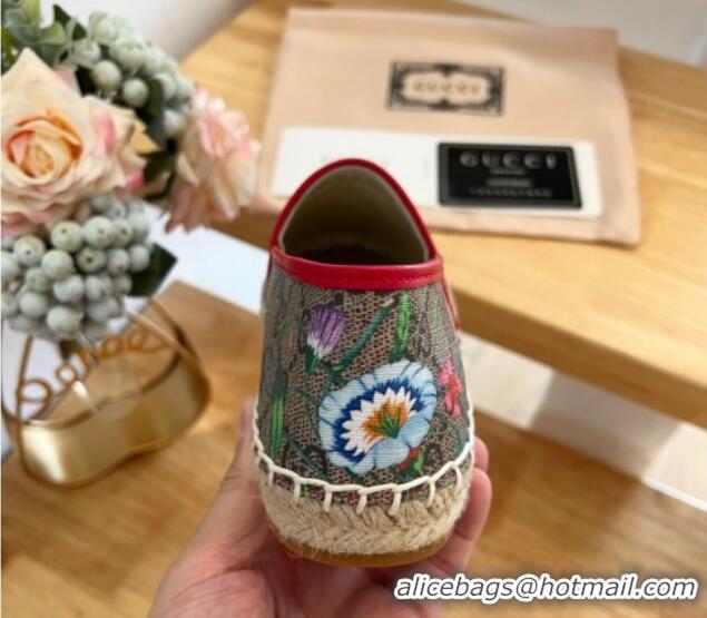 Charming Gucci GG Flora Canvas Espadrilles Flat 125105