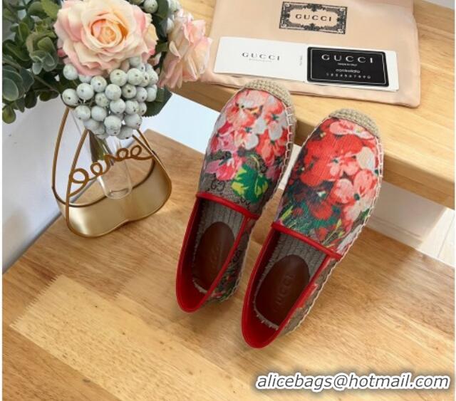 Luxury Gucci GG Flora Canvas Espadrilles Flat 125107