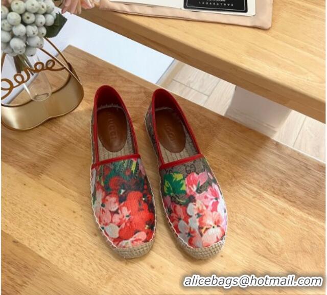 Luxury Gucci GG Flora Canvas Espadrilles Flat 125107