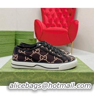 Low Price Gucci Tennis 1977 Low-top Sneakers in GG Ripstop Fabric Beige/Brown 127065