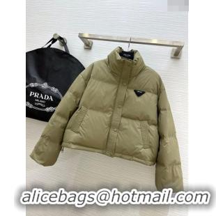 Top Quality Prada Down Jacket P11010 Green 2024