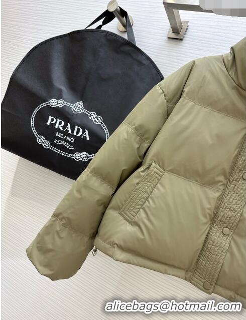 Top Quality Prada Down Jacket P11010 Green 2024