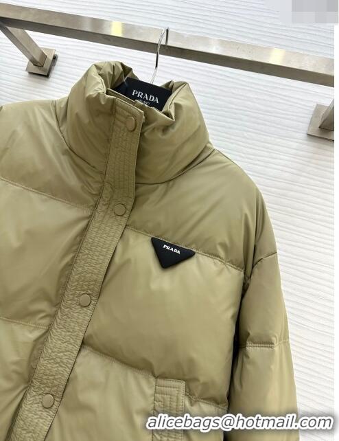 Top Quality Prada Down Jacket P11010 Green 2024