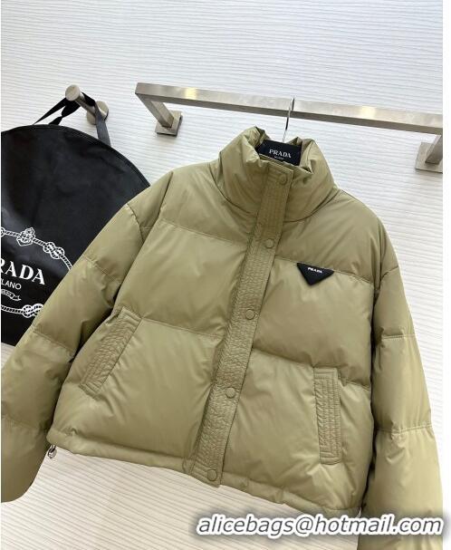 Top Quality Prada Down Jacket P11010 Green 2024