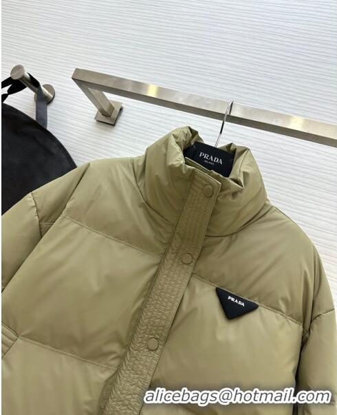 Top Quality Prada Down Jacket P11010 Green 2024