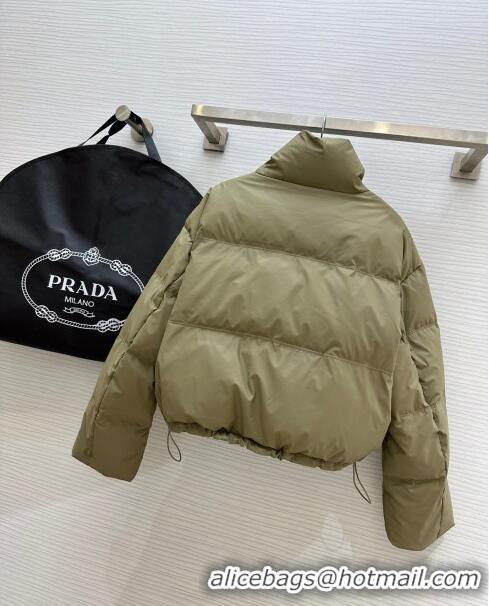 Top Quality Prada Down Jacket P11010 Green 2024