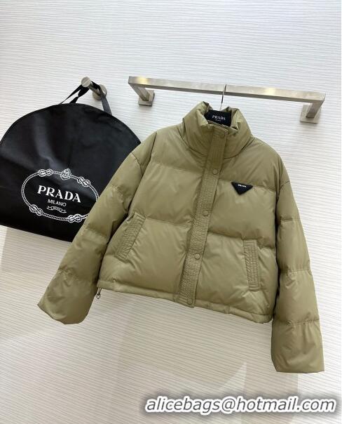 Top Quality Prada Down Jacket P11010 Green 2024