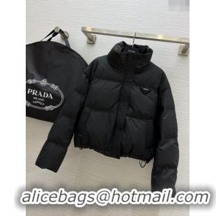 Top Quality Prada Down Jacket P11012 Black 2024