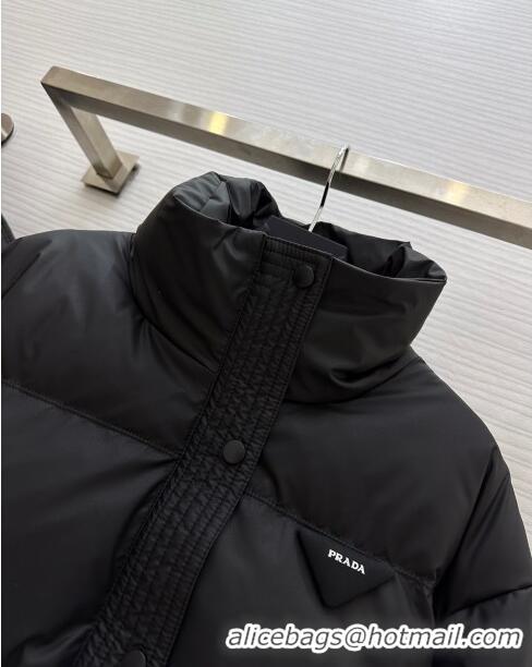 Top Quality Prada Down Jacket P11012 Black 2024