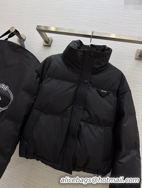 Top Quality Prada Down Jacket P11012 Black 2024