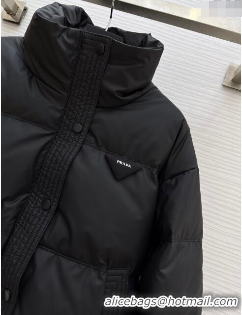 Top Quality Prada Down Jacket P11012 Black 2024