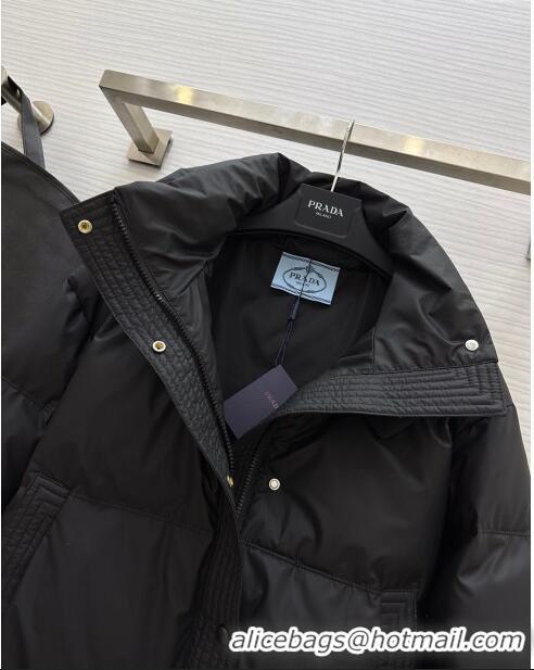 Top Quality Prada Down Jacket P11012 Black 2024