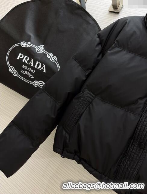 Top Quality Prada Down Jacket P11012 Black 2024