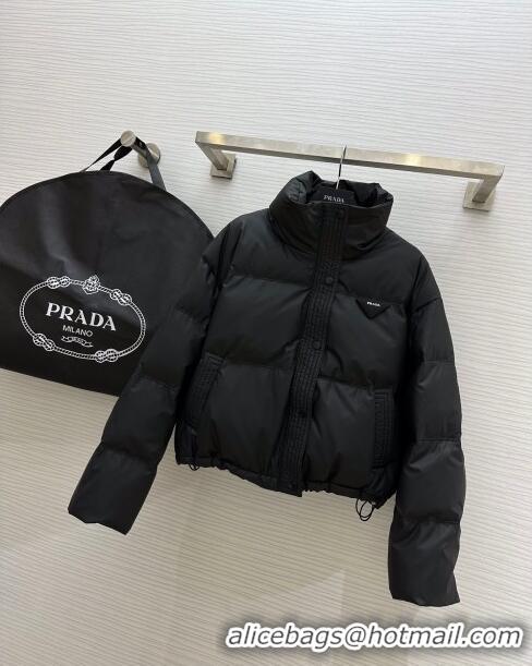 Top Quality Prada Down Jacket P11012 Black 2024