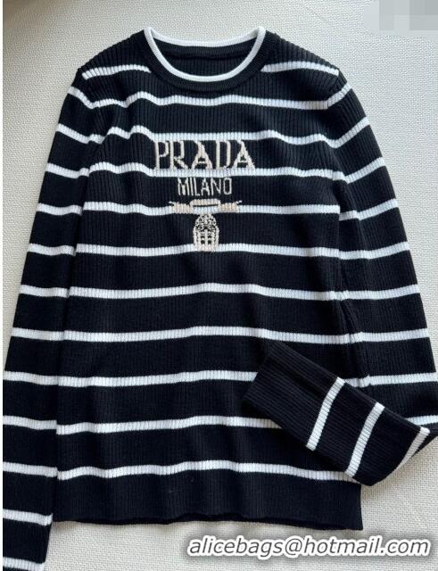 Big Discount Prada Wool Sweater P11026 Black 2023