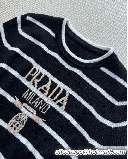 Big Discount Prada Wool Sweater P11026 Black 2023