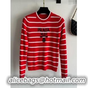 Top Grade Prada Wool Sweater P11027 Red 2024